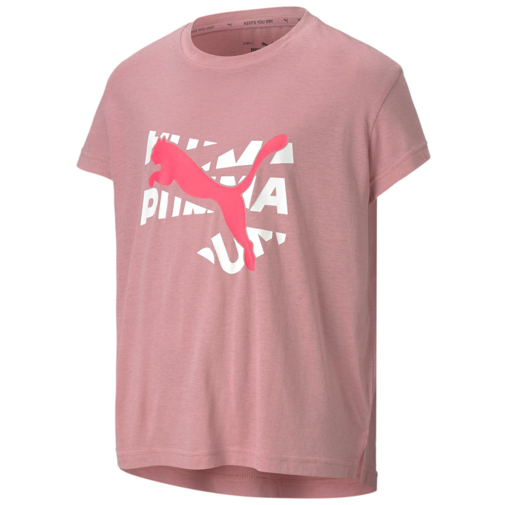 Puma | Girls Modern Sports Logo Tee (Foxglove)