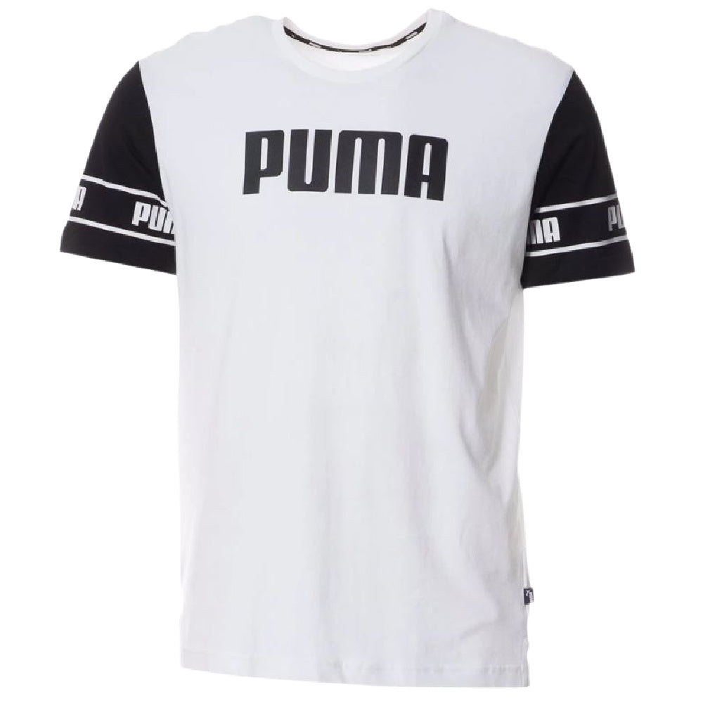 Puma | Mens Amp Tee (White/Black)