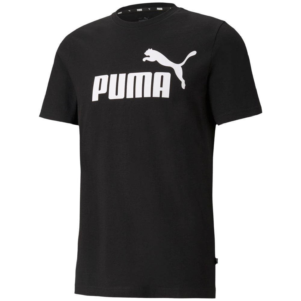 Puma | Mens Essentials Logo Tee (Black/White)