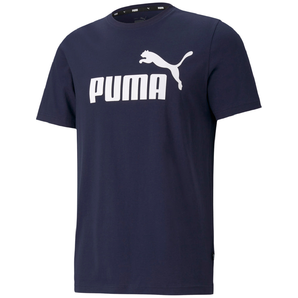 Puma | Mens Essentials Logo Tee (Peacoat/White)