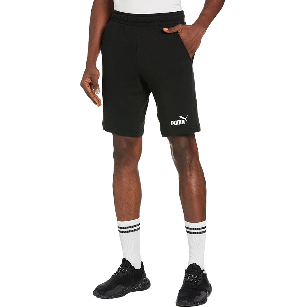 Puma | Mens Essentials Shorts 10" (Black/White)
