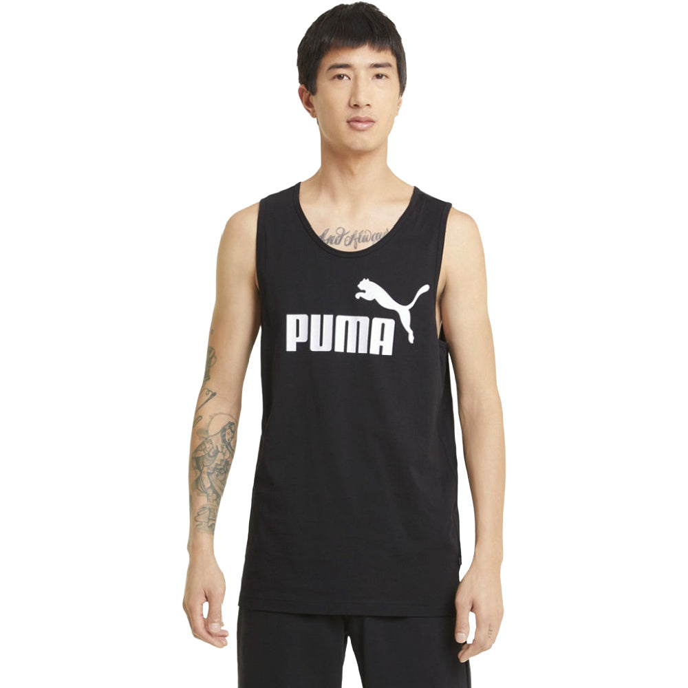 Puma | Mens Essentials Tank Top (Black/White)
