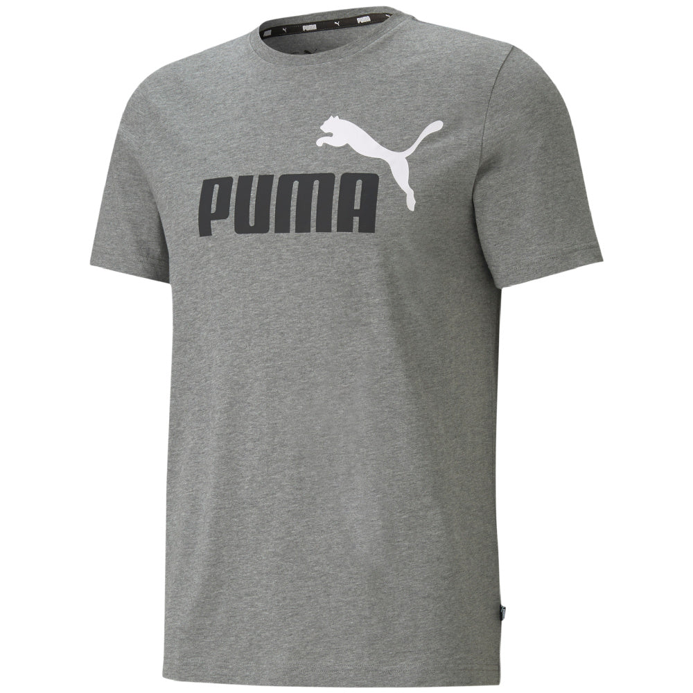 Puma | Mens Essentials+ 2 Colour Logo Tee (Grey)