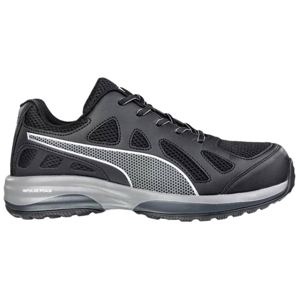 Puma Safety | Unisex Pursuit Low Safety Boots (Black/Silver)