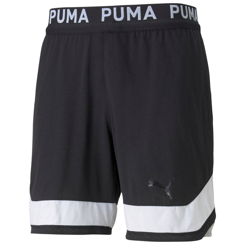 Puma | Mens Train Vent Knitted 7" Short (Black/White)