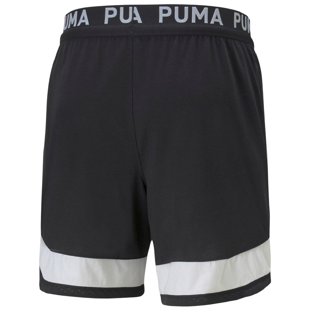 Puma | Mens Train Vent Knitted 7" Short (Black/White)