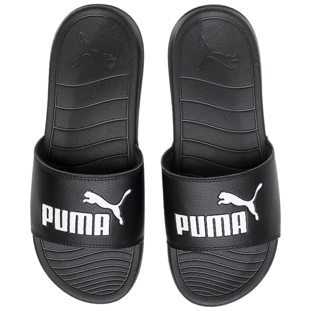 Puma | Unisex Popcat 20 Slides (Black/White)