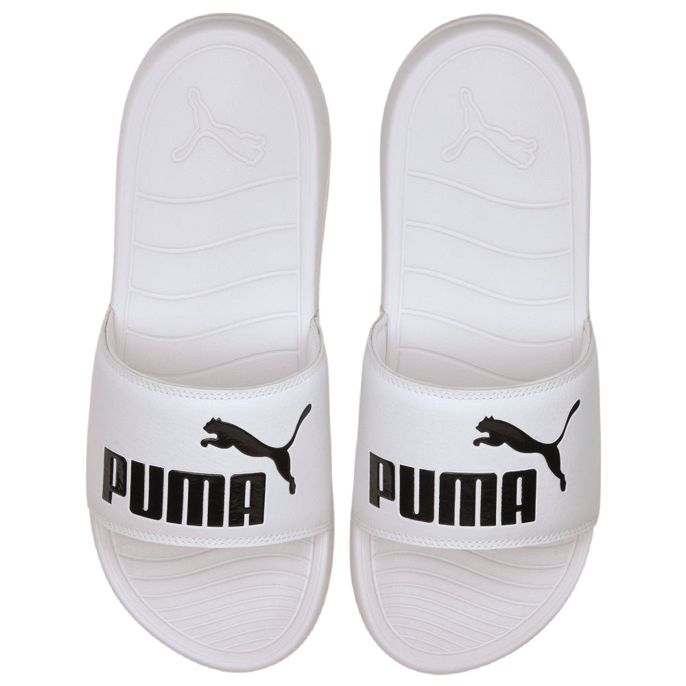 Puma | Unisex Popcat 20 Slides (White/Black)