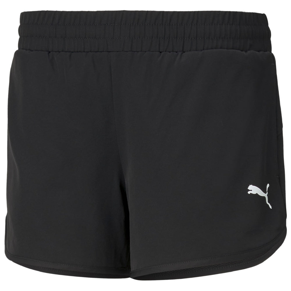 Puma | Womens Active 4" Woven Shorts (Black)