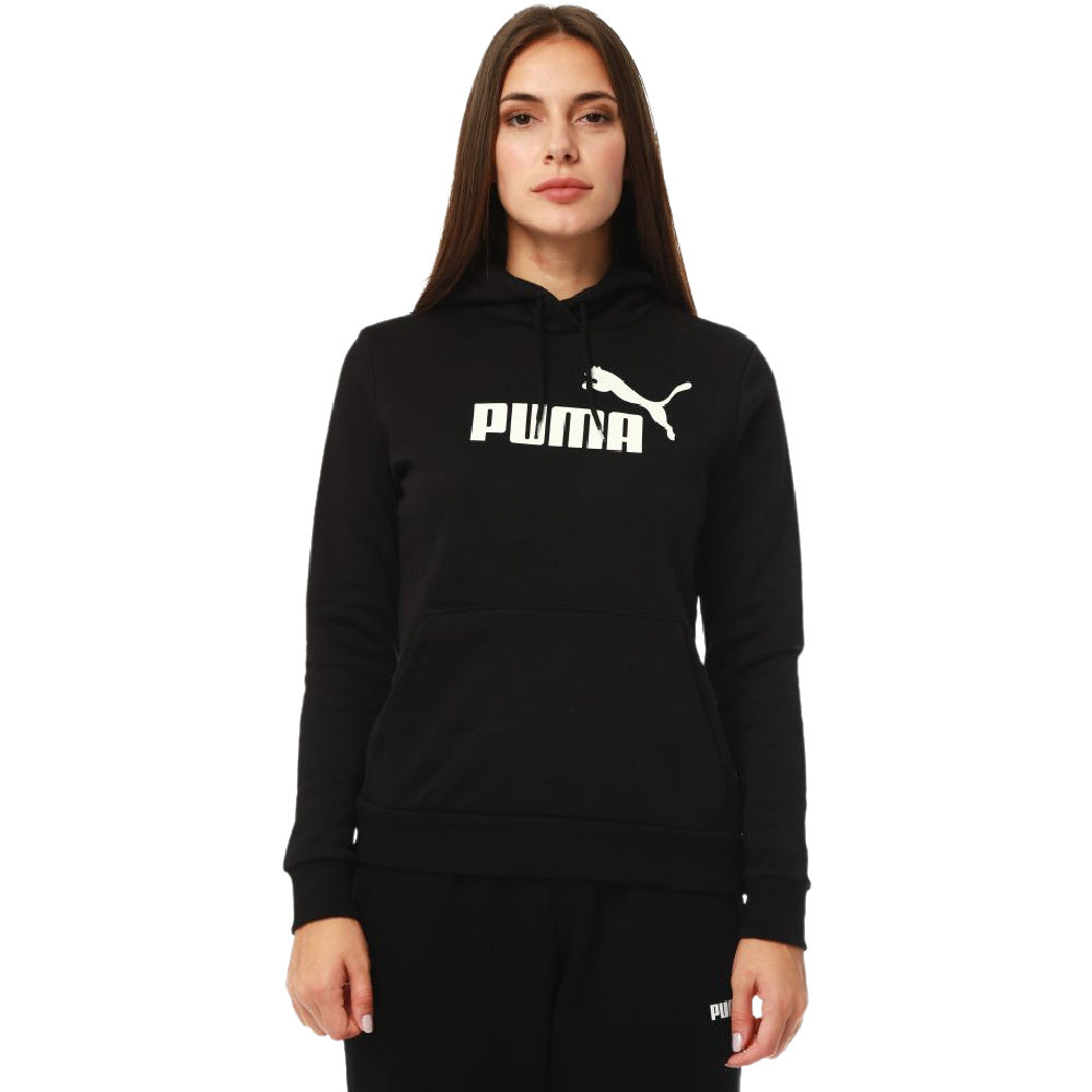 Puma | Womens Essentials Logo Hoodie (Black)