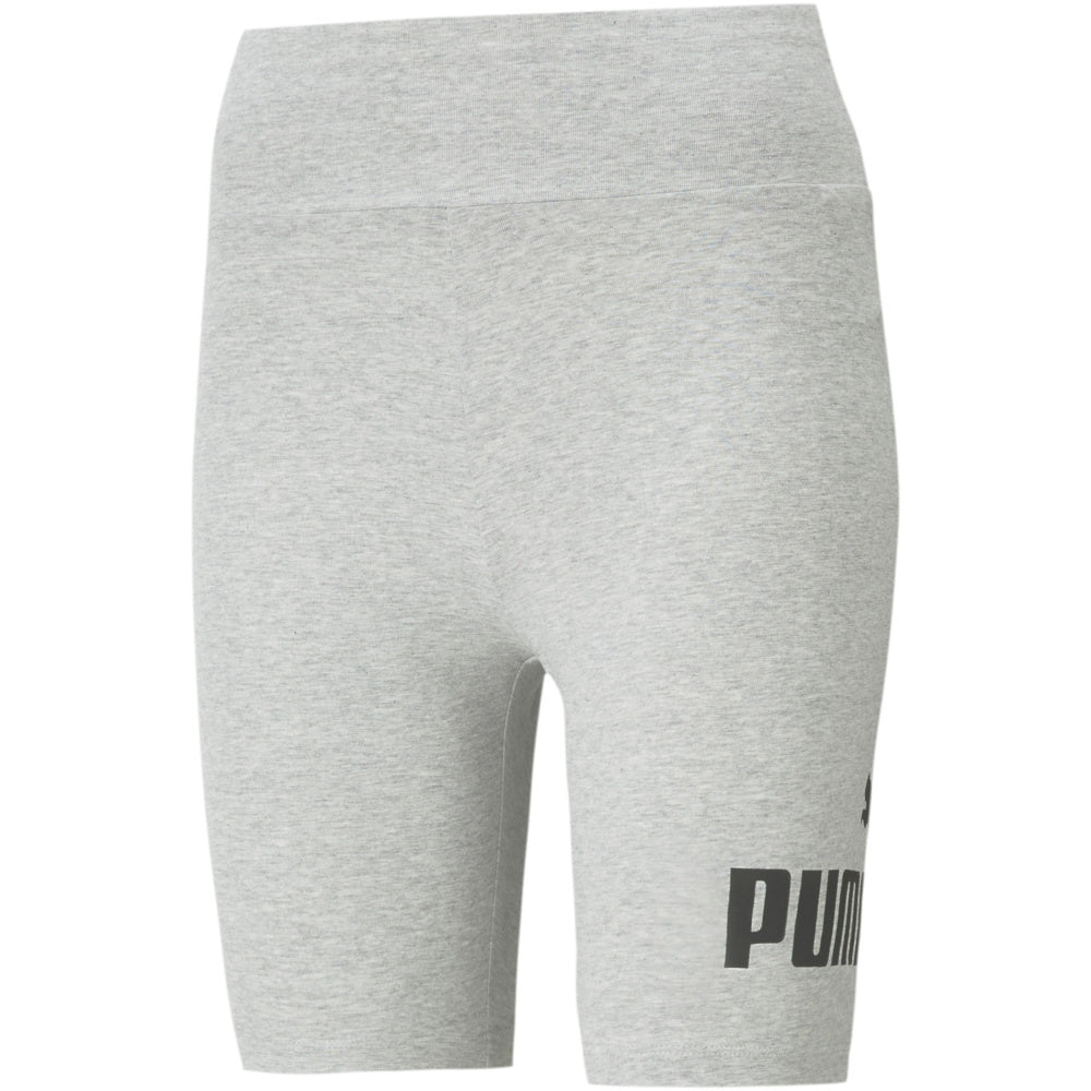 Puma | Womens Essentials 7" Logo Short Tights (Light Grey)