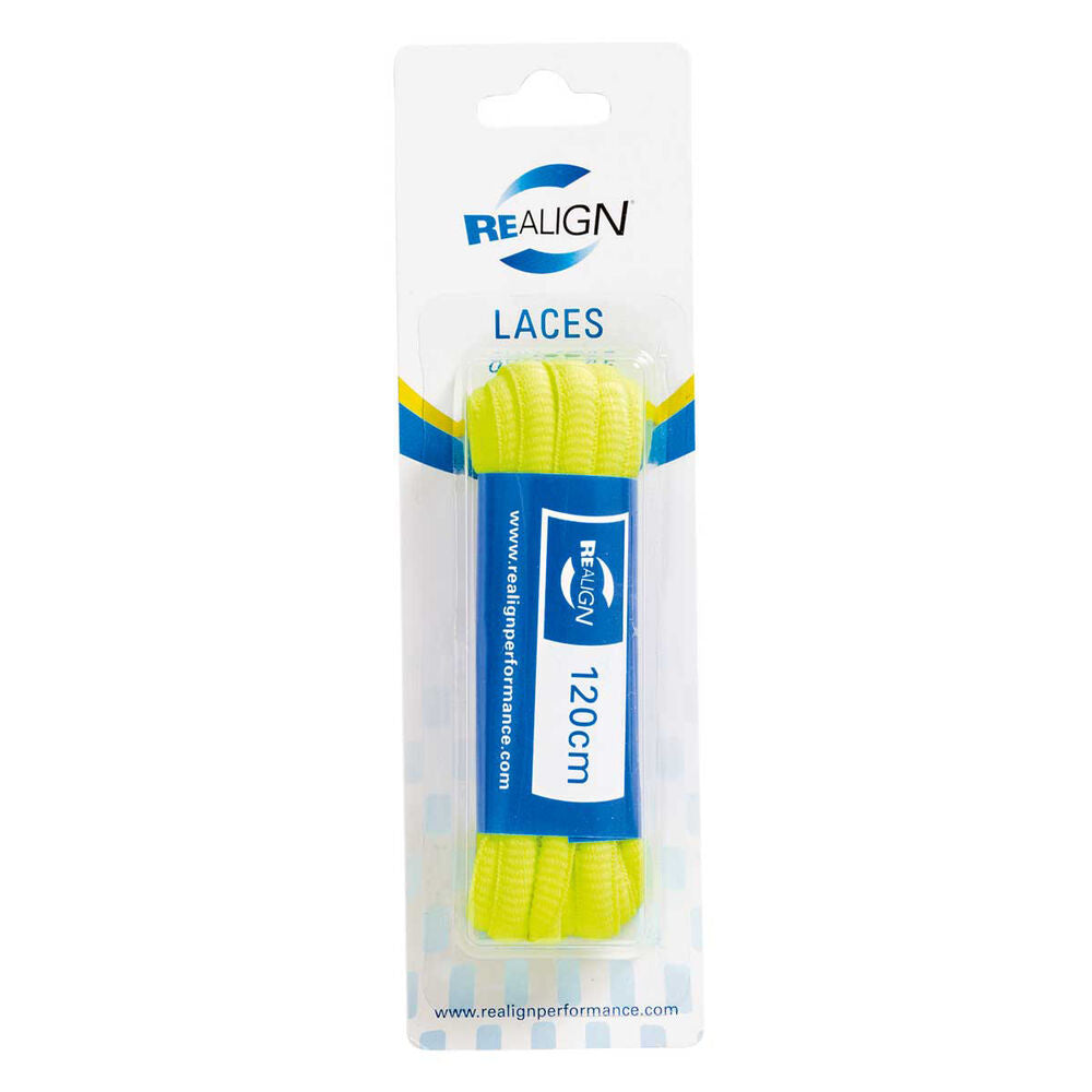 Realign | 120Cm Oval Shoe Laces (Fluro Yellow)