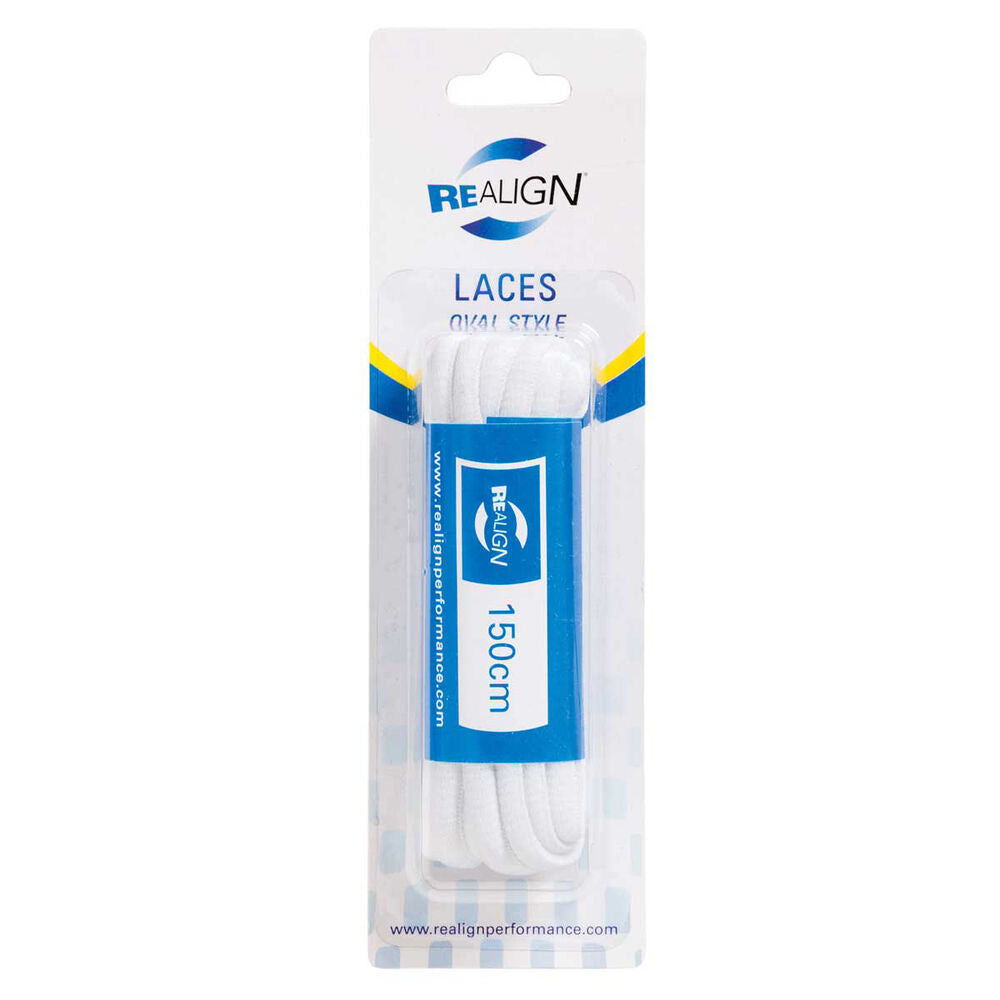 Realign | 150Cm Oval Shoe Laces (White)