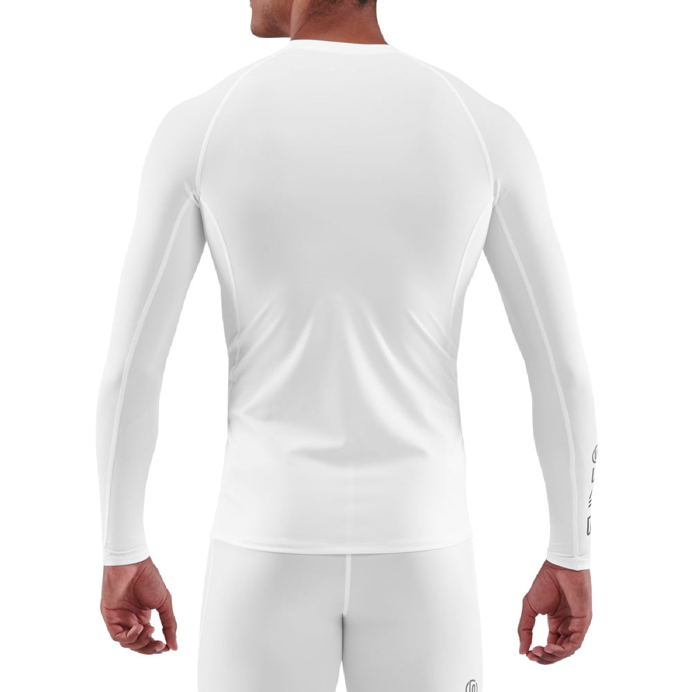 Skins | Mens Series-1 Long Sleeve Top (White)