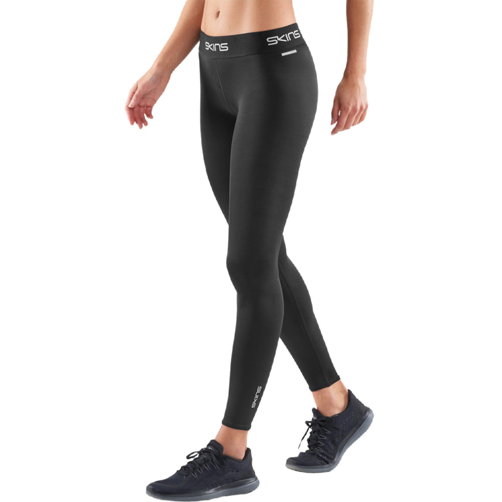 Skins | Womens Dnamic Force Long Tights (Black)