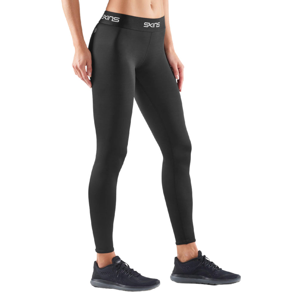 Skins | Womens Dnamic Force Long Tights (Black)