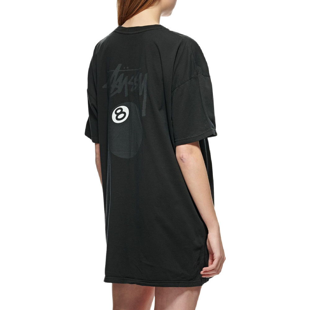 ステューシー | レディース エイトボール ピグメント T シャツ ドレス (ブラック)