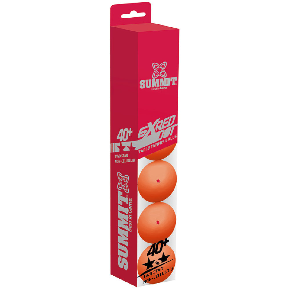 Summit | 2 Star Table Tennis Balls Orange 6 Pack