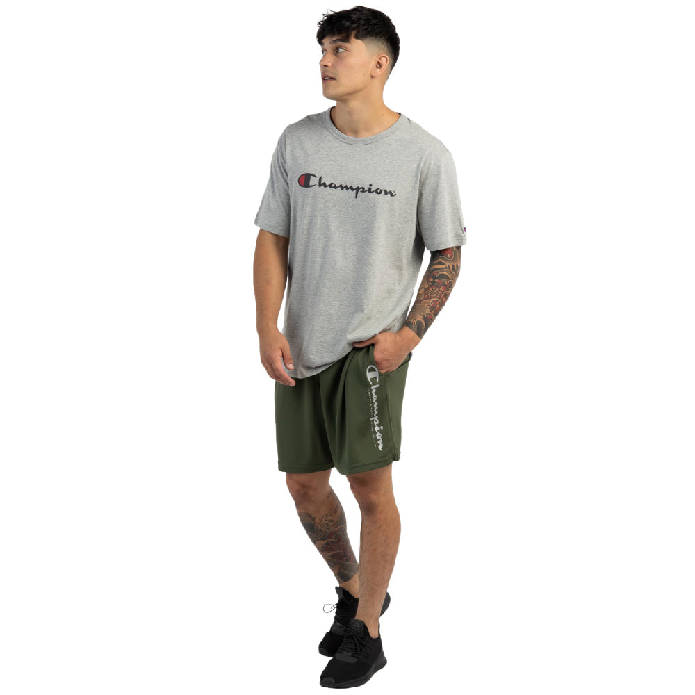 Champion | Mens Core Training Script Short (Serpentine Green)