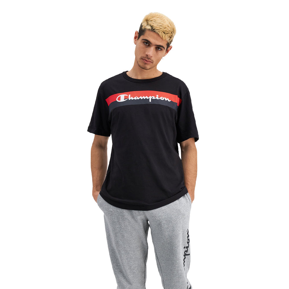 Champion | Mens Graphic Sporty Tee (Black/Red/Navy)