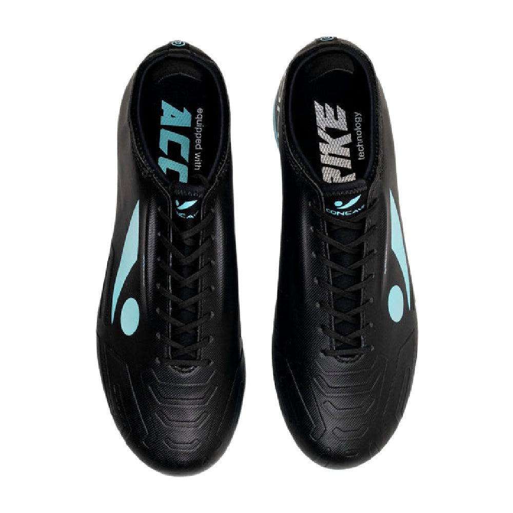 Concave | Mens Halo V2 Firm Ground (Black/Cyan)