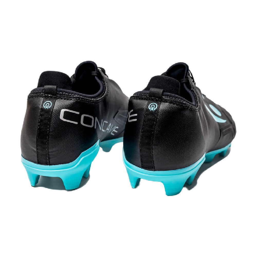 Concave | Mens Halo V2 Firm Ground (Black/Cyan)