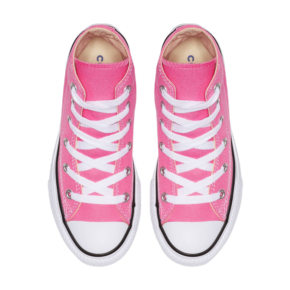 Converse | Kids Chuck Taylor All Star Core Canvas Hi (Pink/White)