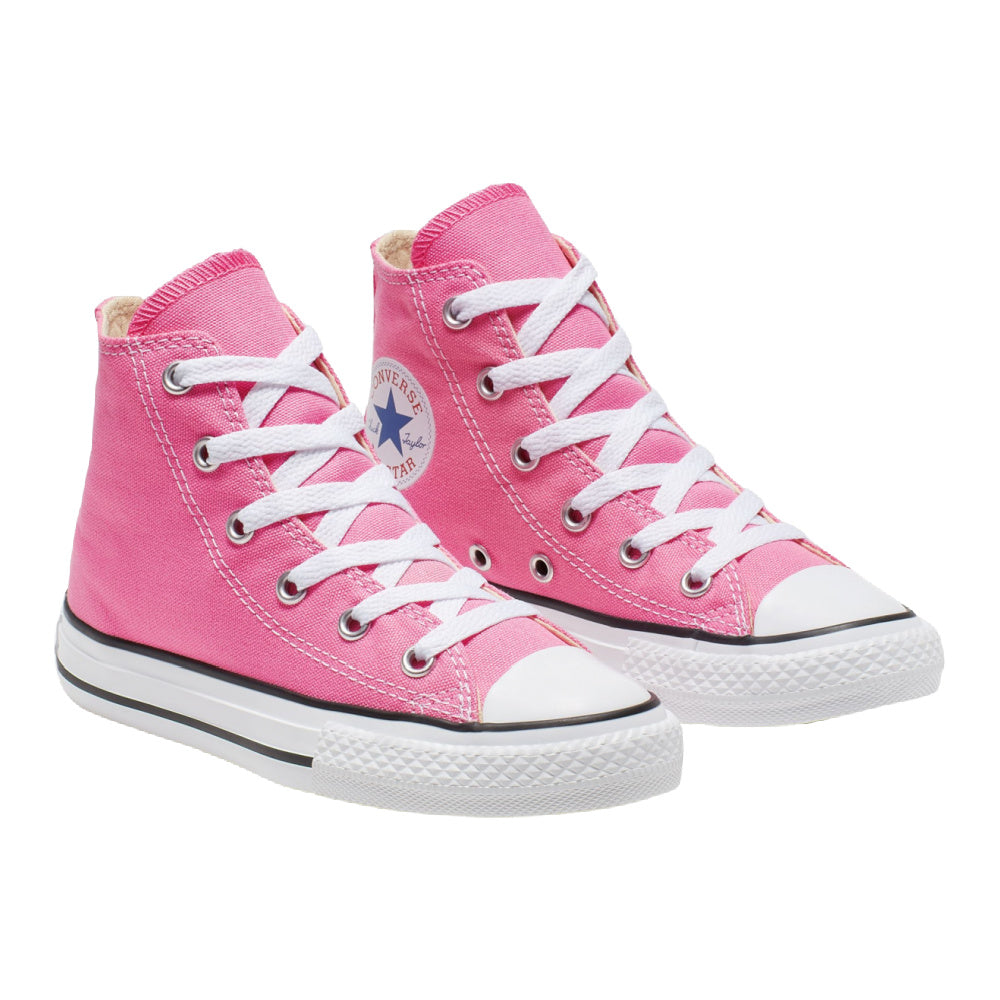Converse | Kids Chuck Taylor All Star Core Canvas Hi (Pink/White)