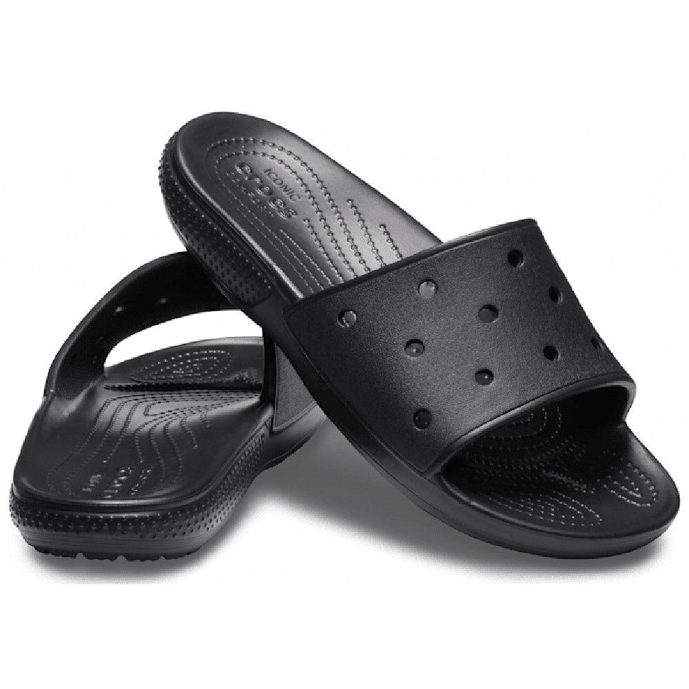 Crocs | Unisex Classic Crocs Slides (Black)